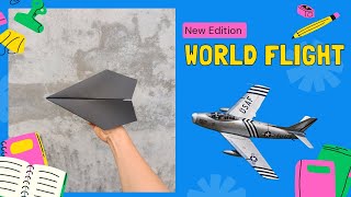 How to make the longest distance flying paper airplane