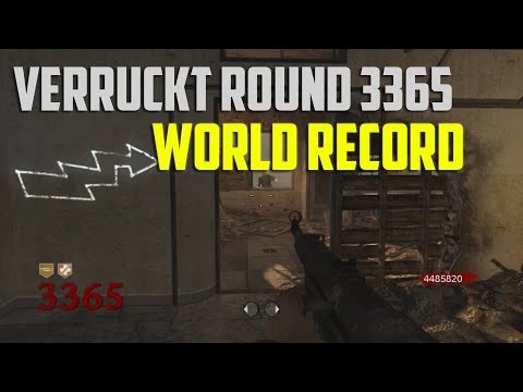 CoD: Zombies Verruckt Round 3365 World Record