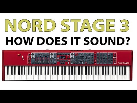Nord Stage 3: How does it sound? (All playing, no talking)