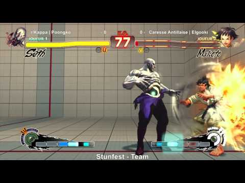 USF4 Team - r/Kappa vs Caresse Antillaise (Elgooki & Onigri) - Stunfest 2015