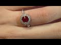 Ruby Engagement Rings CR1007