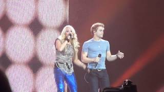 carrie underwood + hunter hayes - leave love alone (blown away tour live at the fargodome 9/29/12)