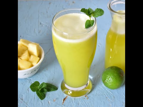 Pineapple mint agua fresca