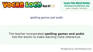 Video thumbnail for spelling games and audio