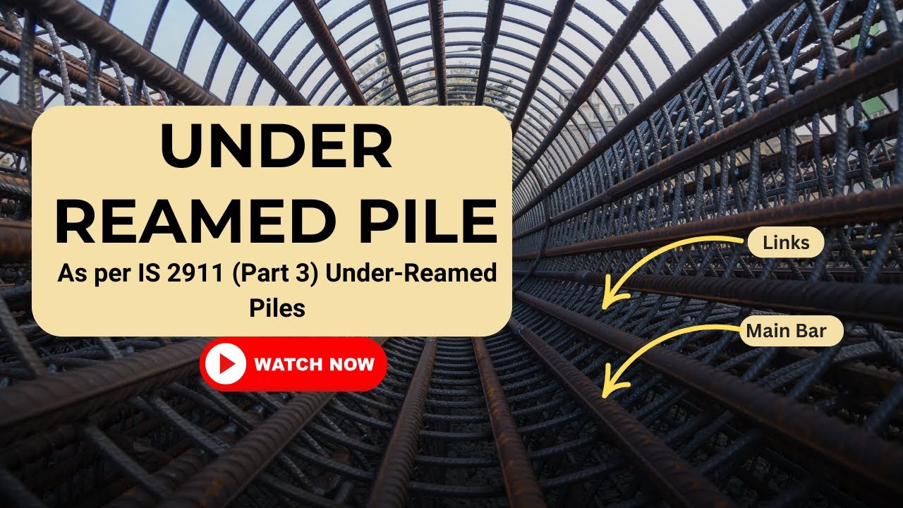 Under Reamed Pile Design  | Foundation Solution for Expansive Soils | Civil Engineering Basics