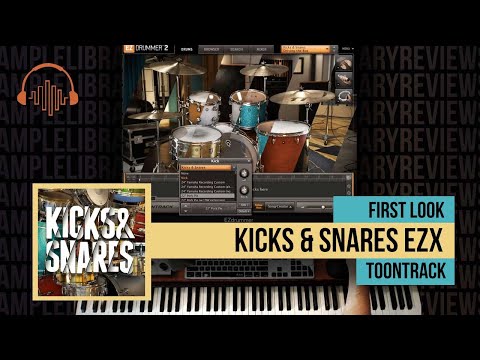 First Look: Kicks and Snares EZX by Toontrack