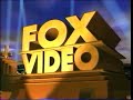 20th Century Fox Home Entertainment Fox Video 1996