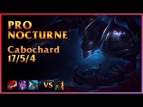 PRO Nocturne Replay Karmine Corp [Cabochard/90 CS - 7.7k gold] | KDA 17/5/4 TOP (EUW)