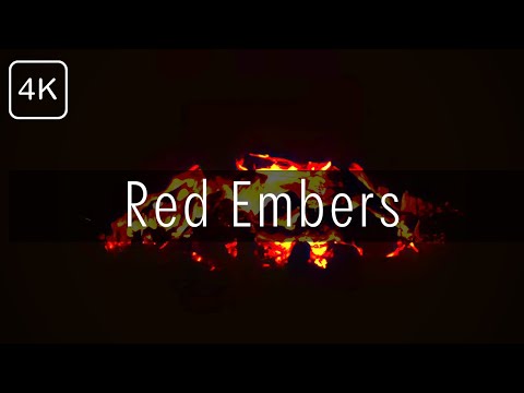 Glowing embers soothing ambience 4k-uhd