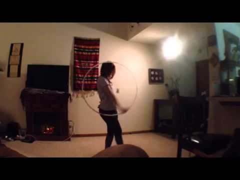 Toss through-jumb through hoop action