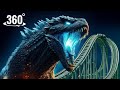 Godzilla S Minus One Movie VR Roller Coaster 4K 360 Video