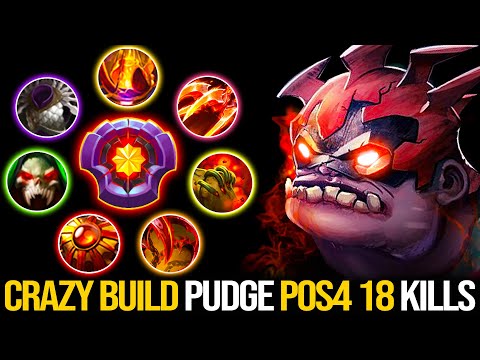 18Kills!!! Master Tier Pudge Pos4 With Crazy Items Build | Pudge Official