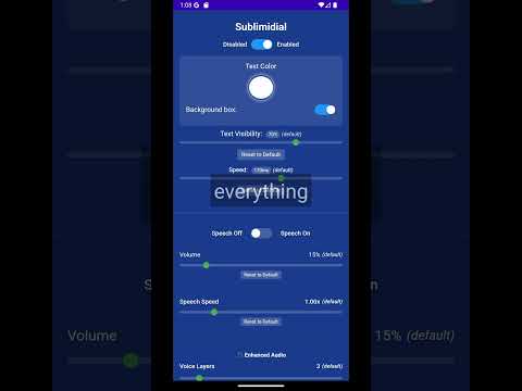 Sublimidial video thumbnail