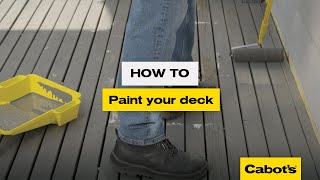 How to paint your deck | Cabot