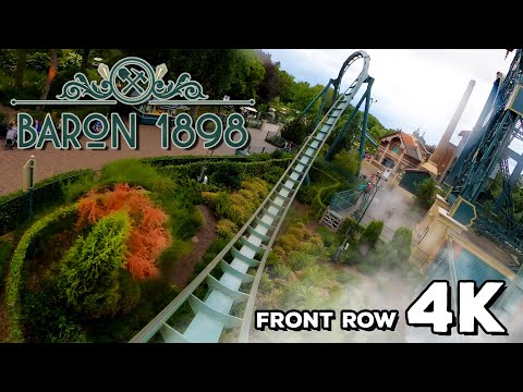POV: Baron 1898 (Front Row) at Efteling July 2023 4K 30FPS | B&M Dive Coaster #efteling #baron1898