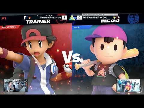Ascension VI SSBU Top 64 WR1 - DEM|Pandarian (Pokemon Trainer) vs Mini Van the Flex God (Cloud/Ness)