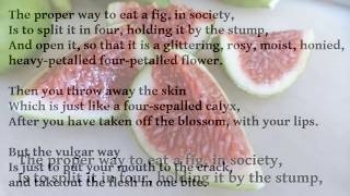 Figs by D H Lawrence (read by Tom O'Bedlam)