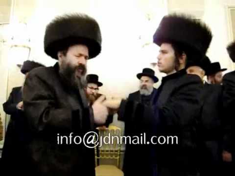 Bobover Rebbe (45) @ Sorvosh Wedding - Teves 5772