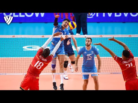 Волейбол GIGANTIC SPIKES by Facundo Conte! | Monster of Vertical Jumps | VNL 2019 | Highlights Volleyball