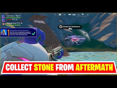 How to Collect Stone From the AfterMath |AfterMath Location|Week 1 Legendary Quest Season 7 Fortnite