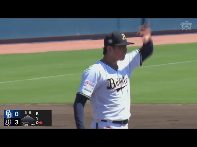 【ファーム】抜群のストレートで空振り三振!! バファローズ・山下舜平大 5回68球4奪三振無失点の好投!!  2024年7月7日 オリックス・バファローズ 対 中日ドラゴンズ