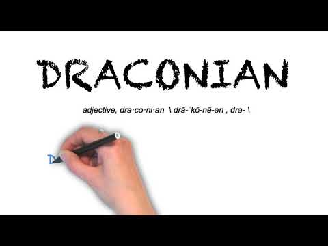 How To Pronounce 'DRACONIAN' | Ask Linda! | Pronunciation