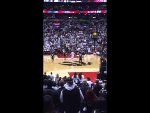 Kyle Lowry hits 3 Pointer at the Buzzer and sends the Raptors to OT May 3, 2016