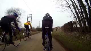 preview picture of video 'Cheltenham and County CC - Winter Training ride - Stow (55) 10/3/2013'