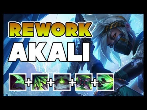 AKALI REWORK MONTAGE 2019 BEST MOMENTS LEAGUE OF LEGENDS
