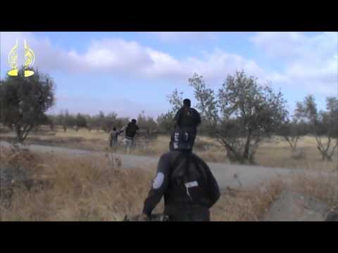 انتشار عناصر لواء المعتصم بالله النخبة على خطوط الجبهة مع قوات النظام ضمن معركة عاصفة الجنوب