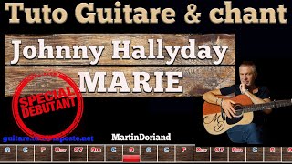 Tuto guitare chant Johnny Hallyday dy©butants inters Marie