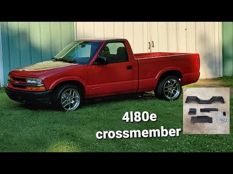 Installing Hooker Blackheart 4l80e transmission crossmember in the ls swap s10