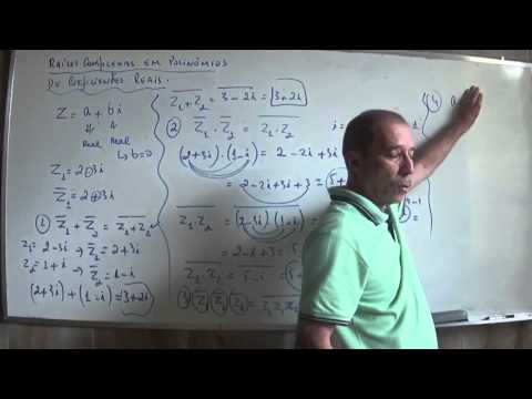 Raízes complexas conjugadas em polinômios: demonstração.