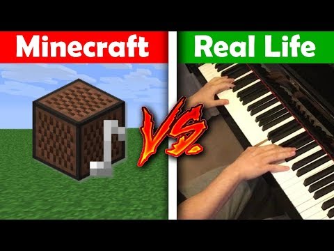 Insane Piano Battle: Minecraft vs Reality!