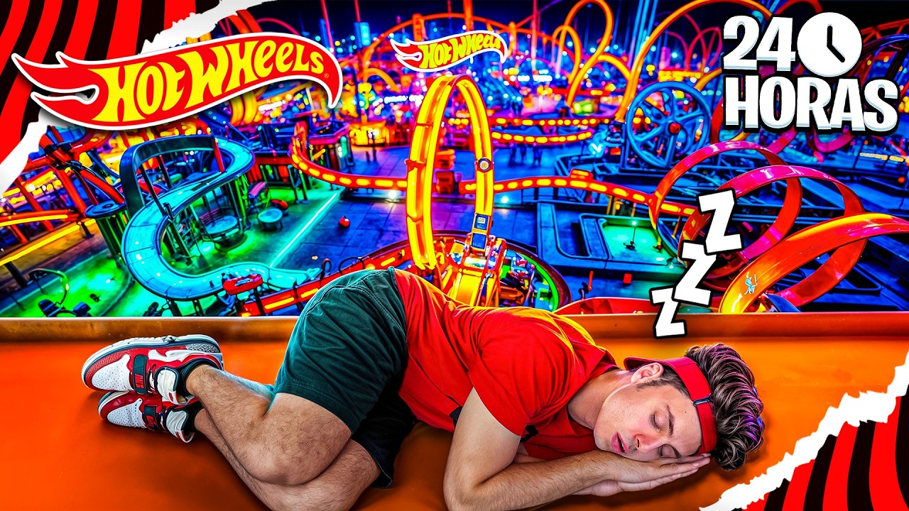 PASSEI A NOITE NO PARQUE DA HOTWHEELS!