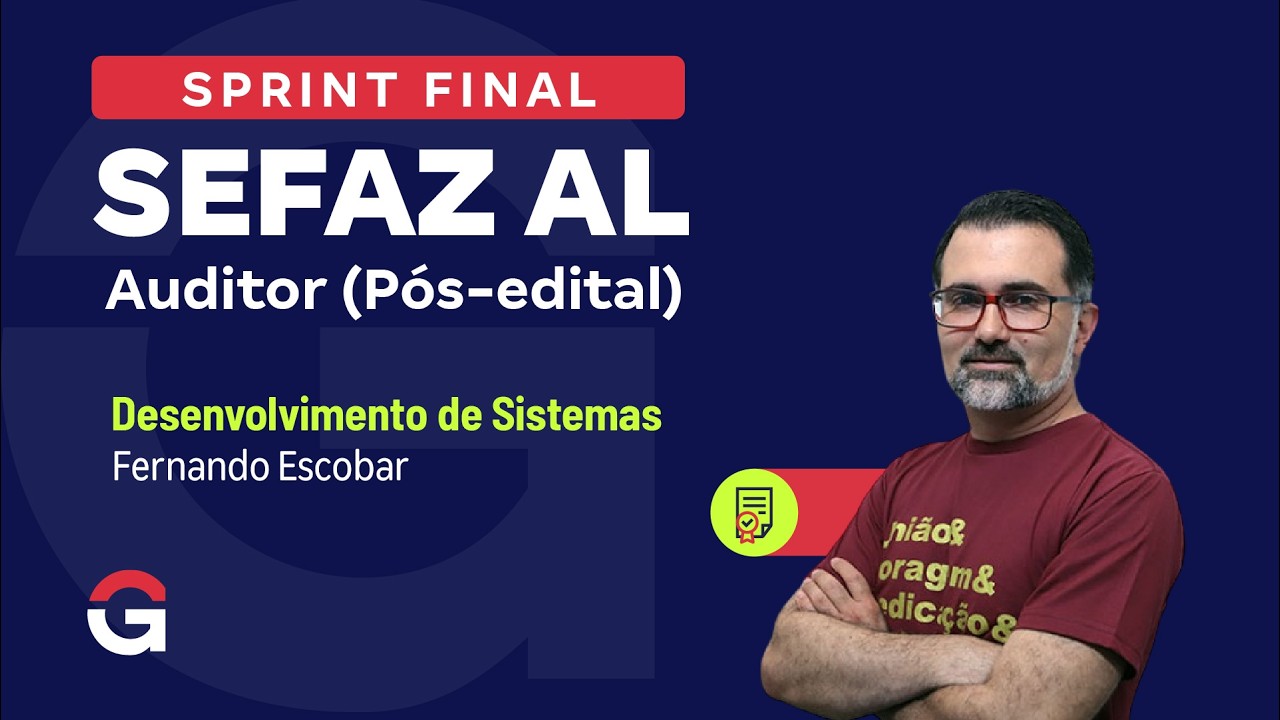 Sprint Final Sefaz AL - Auditor | Desenvolvimento de Sistemas | com Fernando Escobar