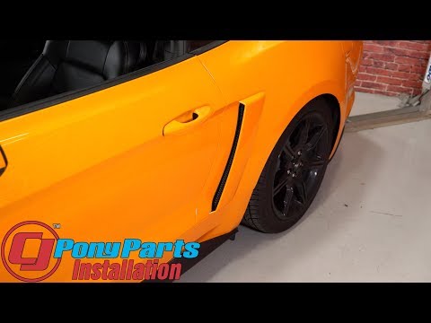 2018-2023 Mustang GT Looks Amazing After a Roush Quarter Panel Side Scoop Install