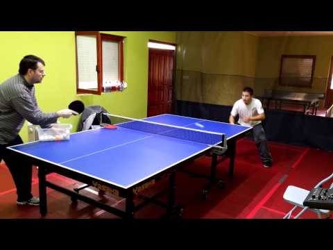 Matias Maki Šandol - Prvi čas - bekend spin na rezanu,  forhend spin na ravnu