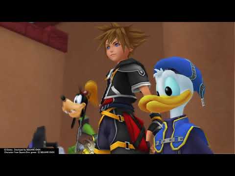 Kingdom Hearts II Final Mix (PS4) Cutscene #215 - Pete escapes again and Aladdin Crew Reunites