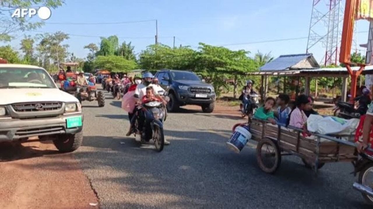 Scontri Thailandia-Cambogia: centinaia di persone si rifugiano in un centro d'evacuazione