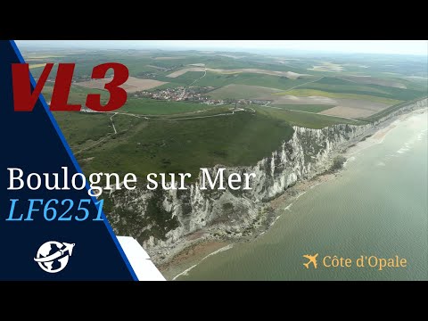 VL3 flight to Boulogne sur Mer, the stunning Côte d'Opale, Cap Gris Nez and Cap Blanc Nez