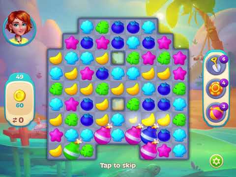 Hawaii Match-3 Mania - Level 49 - No Booster - FULL STORY - CaroGamesNL - *NEW GAME*