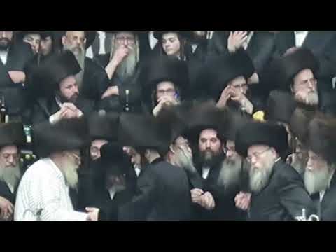 SKULEN REBBE SHAY YANKELE ZL DANCING AT TOLDOS TZVI SPINKA REBBE YOUNGEST SONS WEDDING