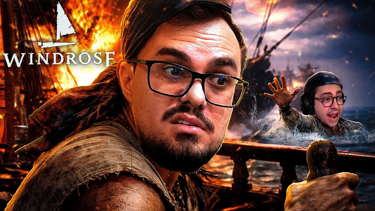 A BATALHA DE BARCOS DESSE JOGO É INSANA - Windrose