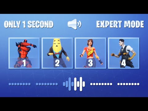 ADIVINA EL BAILE DE FORTNITE ESCUCHANDO SOLO 1 SEGUNDO - FORTNITE CHALLENGE | tusadivi