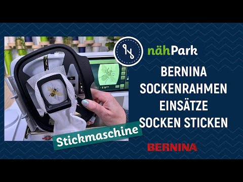 Embroider socks with the BERNINA sock frame inserts