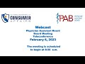 Physician Assistant Board - Board Meeting- February 6, 2023