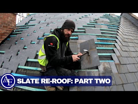 SLATE RE-ROOF! (Part Two) | Build with A&E