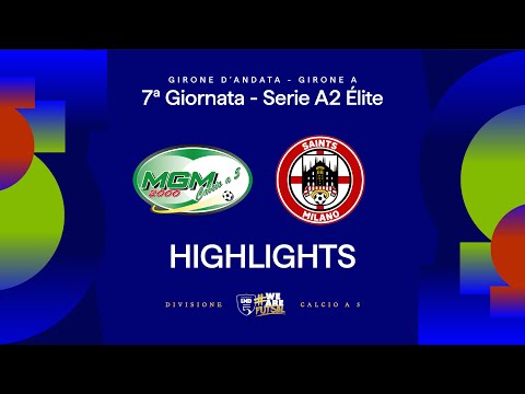 MGM 2000-Saints Milano 4-0 | Goals and highlights | Matchday 7 | Serie A2 Elite 2025/2026 - Group A