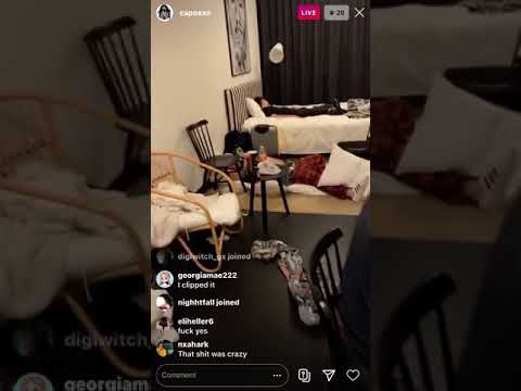 capoxxo x oaf1 instagram live snippet (party rock anthem)
